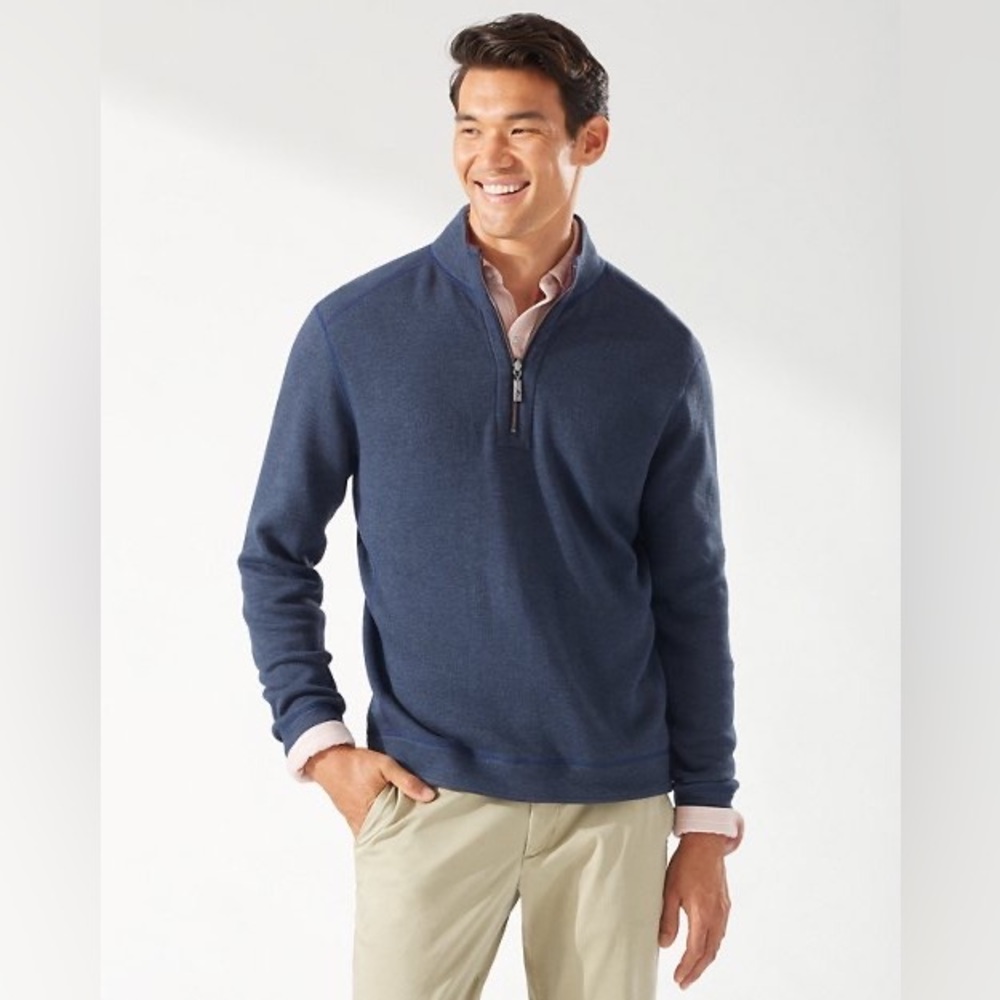 Tommy Bahama Men's Reversible Quarter Zip
Sweater